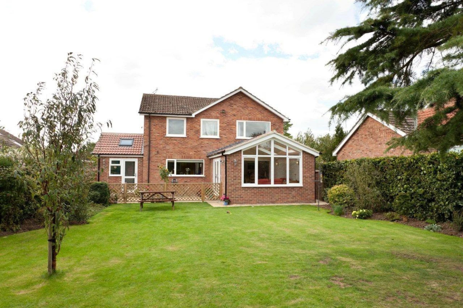 Full gable-end rear extension with orangery-style glazing, built by RGS Joinery and Building