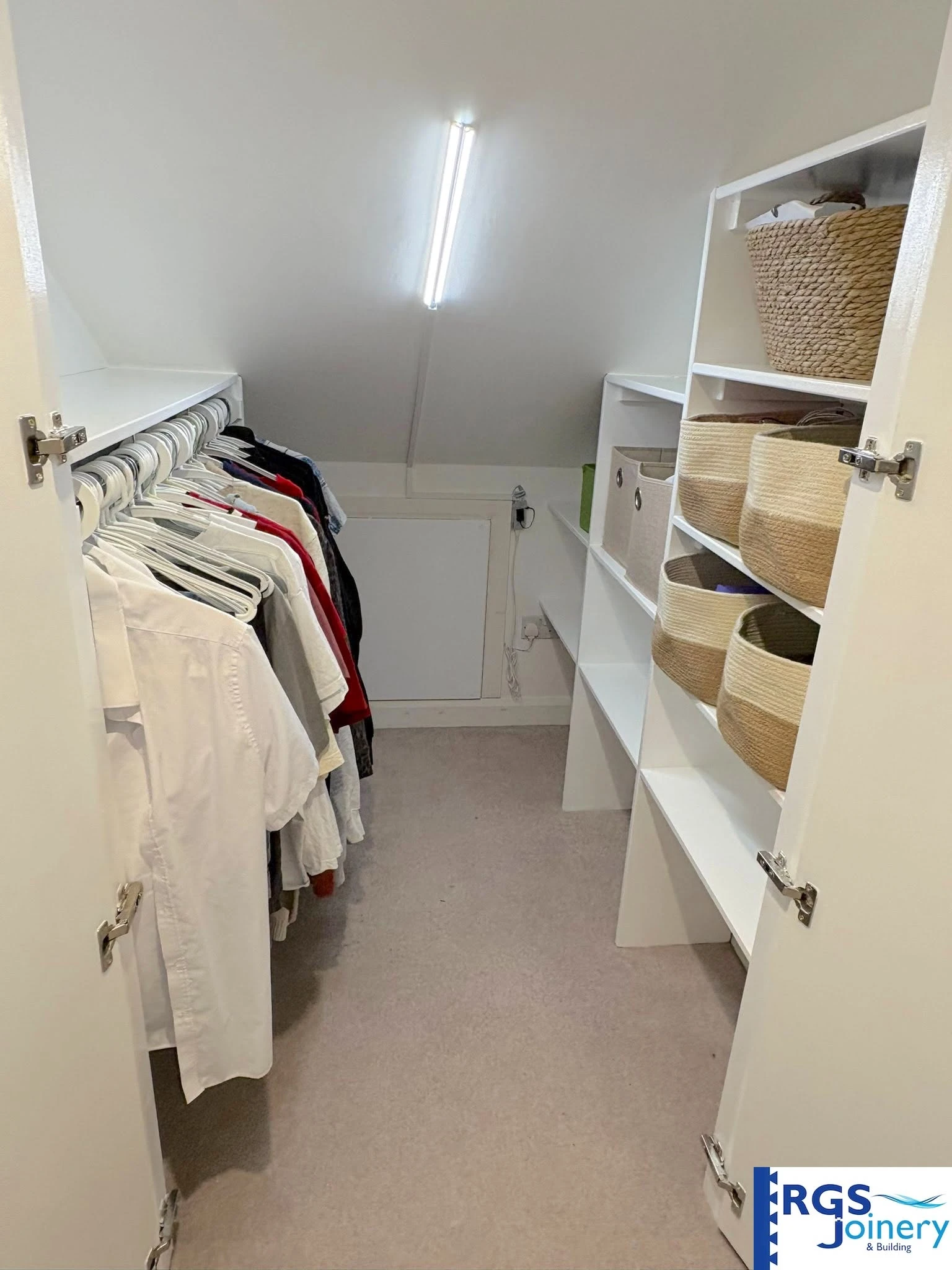 Loft Walk-in Wardrobe after — Fitted Wardrobes in West Yorkshire by RGS Joinery and Building
