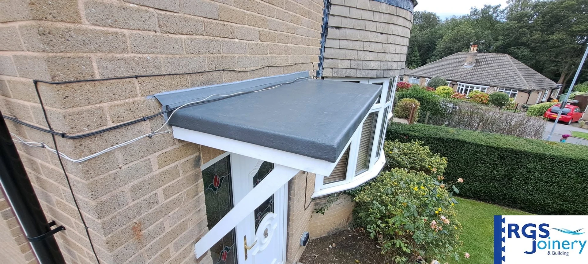 Front Door Canopy Replacement after — Joinery in West Yorkshire by RGS Joinery and Building