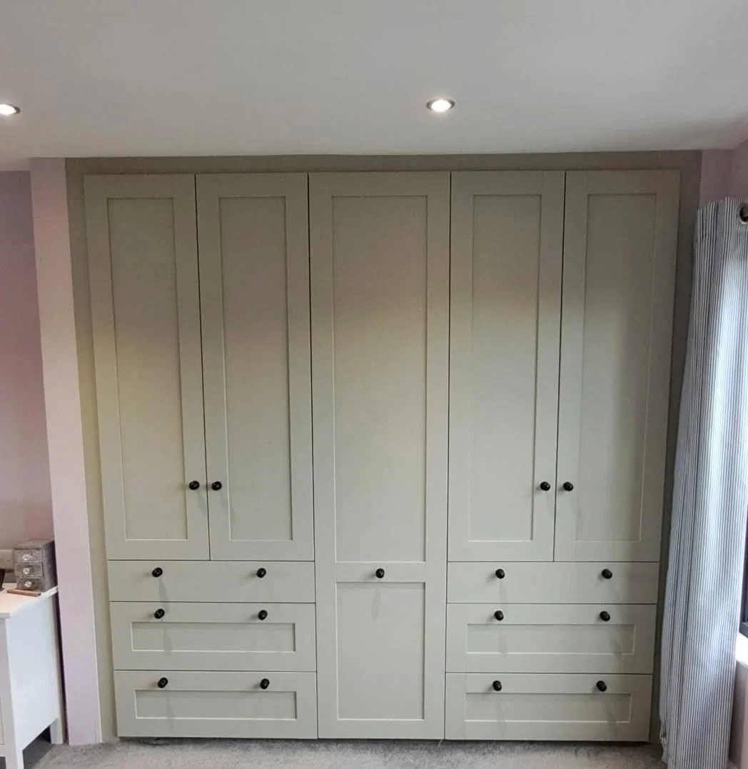 Sage Green Fitted Wardrobes after — Fitted Wardrobes in West Yorkshire by RGS Joinery and Building