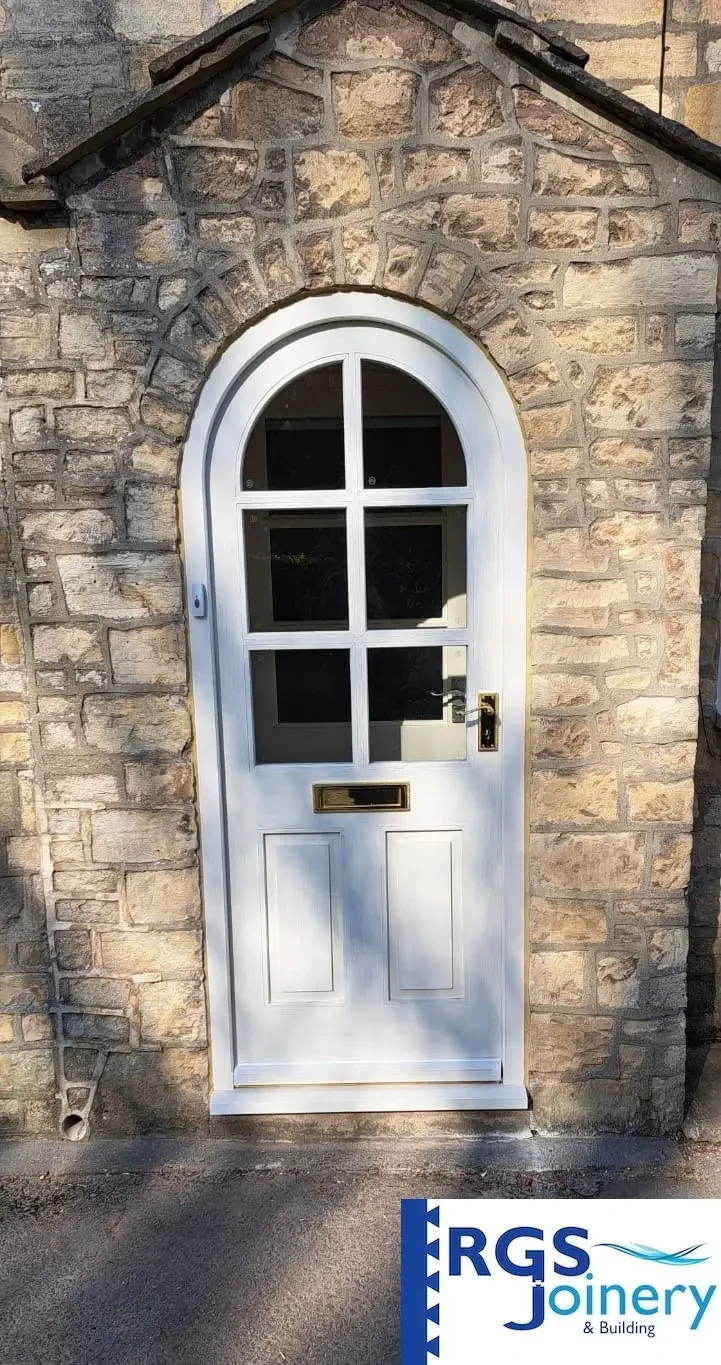 Arched Front Door after — Joinery in Boston Spa by RGS Joinery and Building