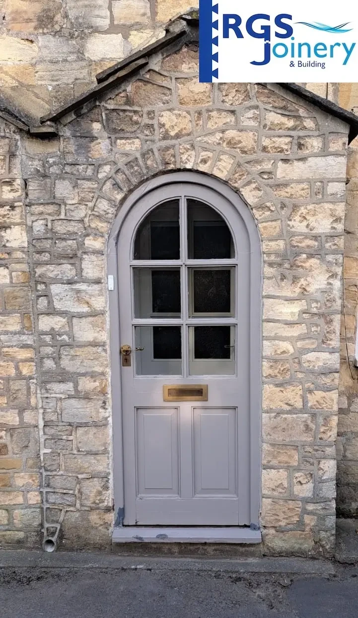 Arched Front Door before — Joinery in Boston Spa by RGS Joinery and Building