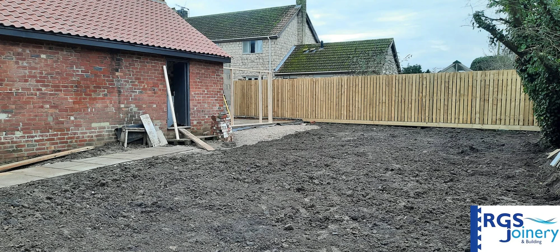 Garage to Garden Room Conversion before — Garden Rooms in West Yorkshire by RGS Joinery and Building