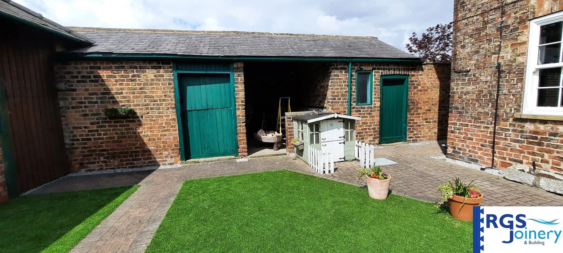 Outbuilding to Garden Room Conversion — before