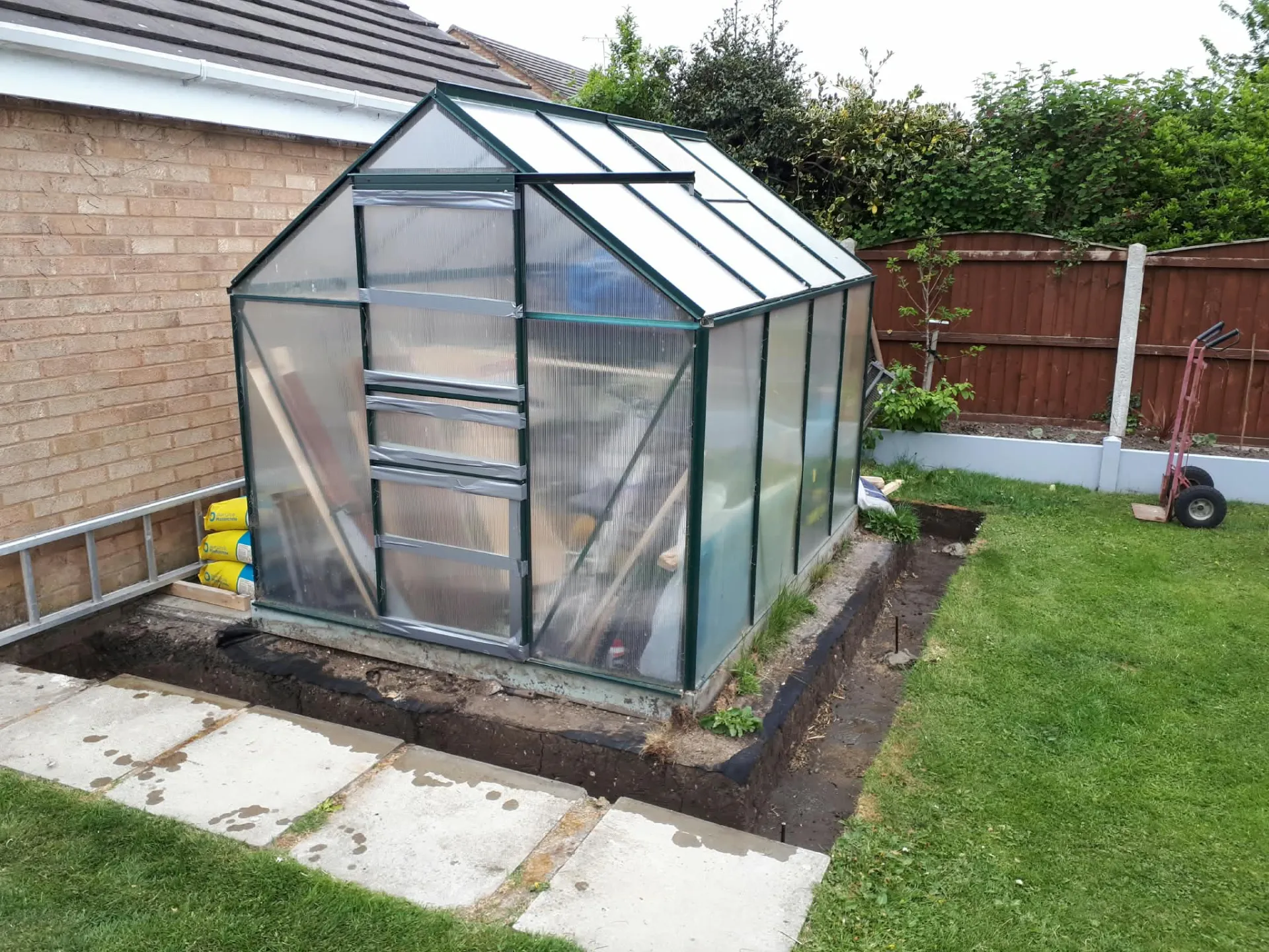 Black Timber-Clad Garden Room before — Garden Rooms in West Yorkshire by RGS Joinery and Building