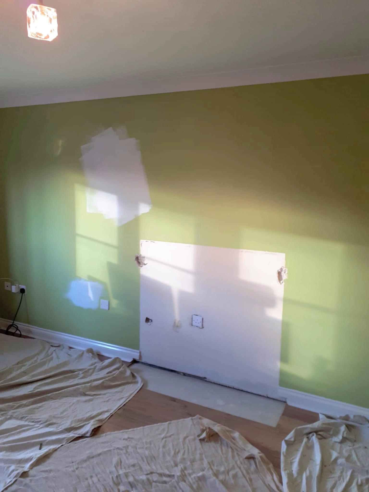 Chimney Breast & Media Wall Storage before — Joinery in West Yorkshire by RGS Joinery and Building