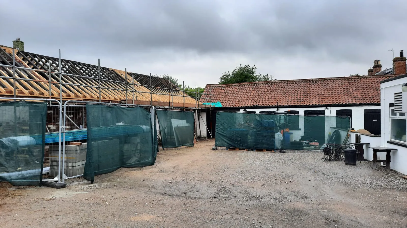 Outbuilding Re-Roof & Conversion to Overnight Accommodation before — Garage Conversions in West Yorkshire by RGS Joinery and Building
