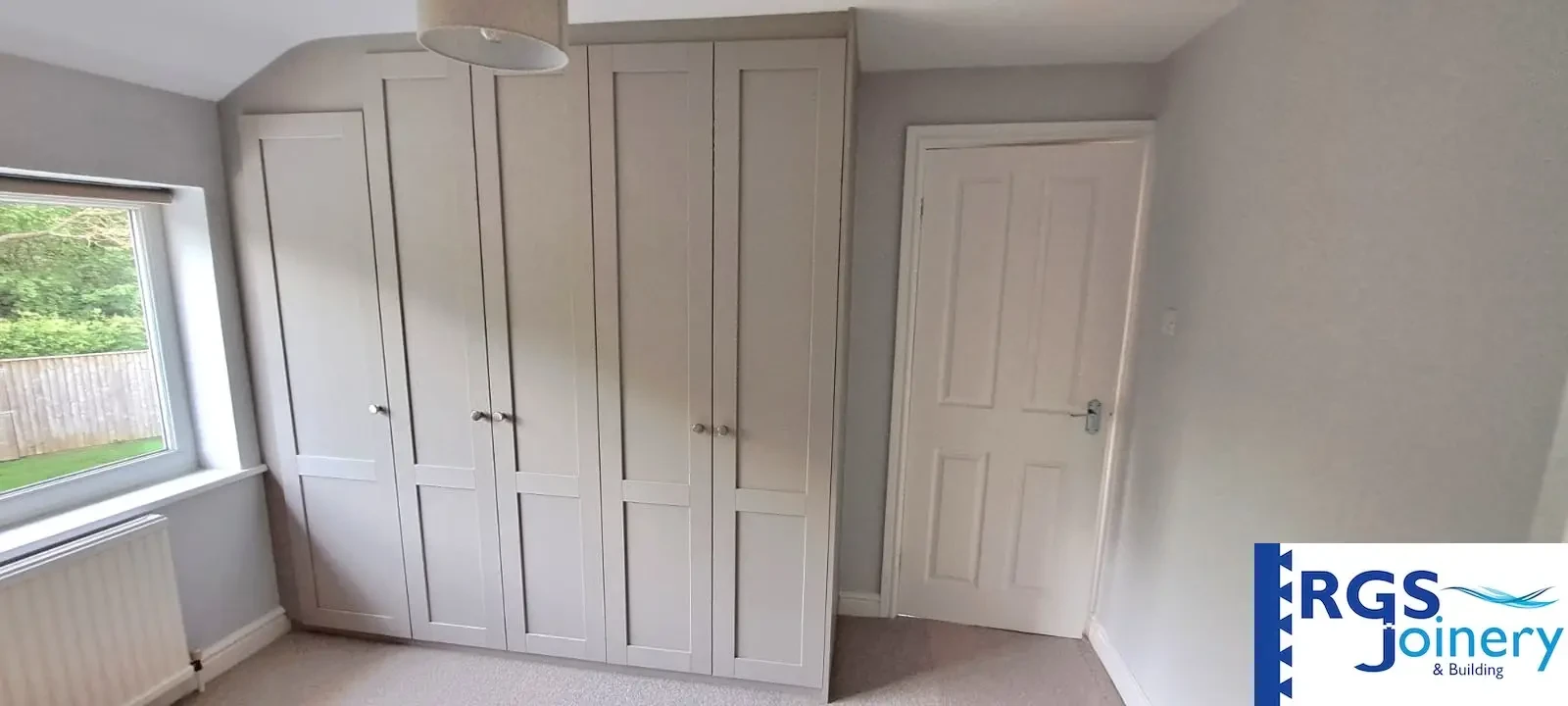Modern Wardrobe & Hallway Cupboard after — Fitted Wardrobes in Wetherby by RGS Joinery and Building