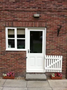 Replacement Hardwood Door With Gate after gate open