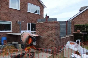 Sun Room Extension building work