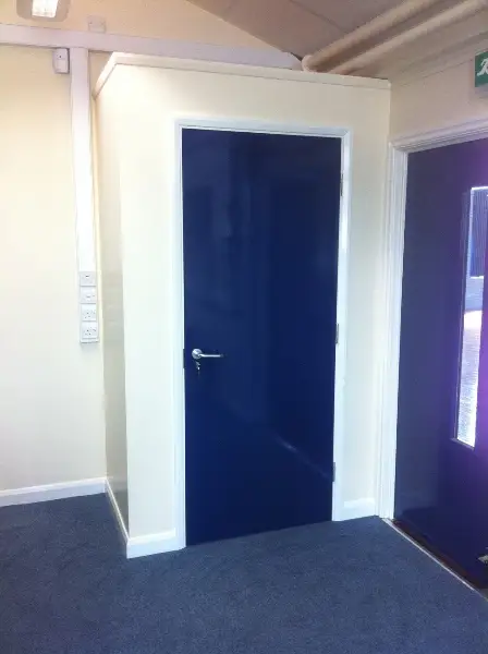 Primary School Storage Cupboard after door shut