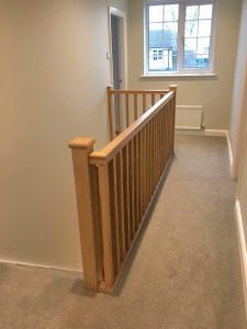 Replacement Oak Newel Posts and Balustrades after
