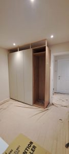 Built in Four Door Wardrobe after doors during fitting